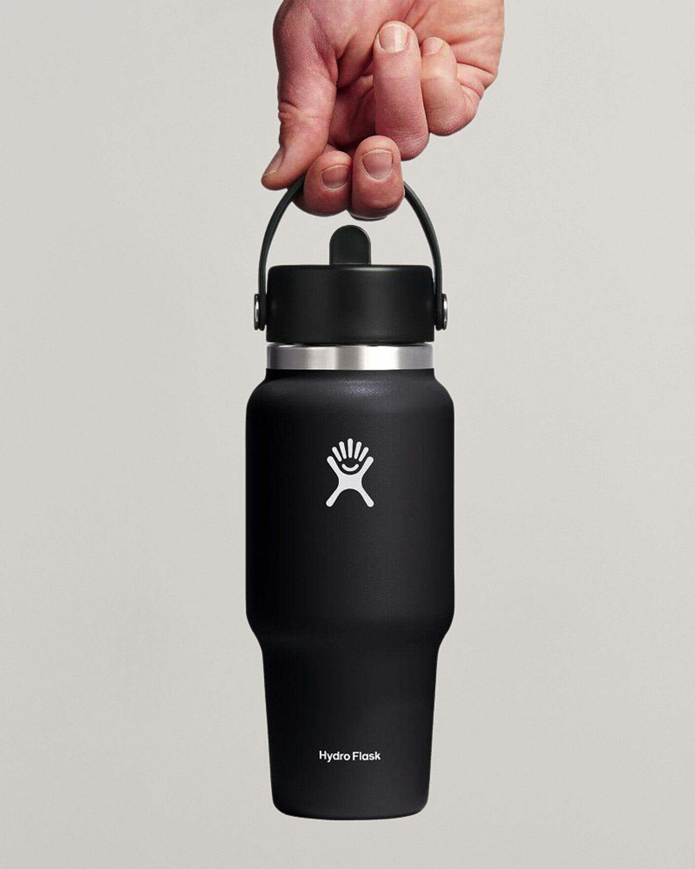 Homme | Outdoor living | Hydro Flask | Travel Bottle Flex Straw Cap 24oz Black