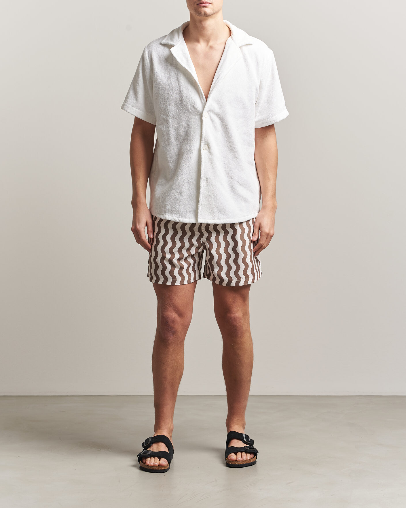 Homme | Maillots De Bain | OAS | Printed Swimshorts Fine Waver