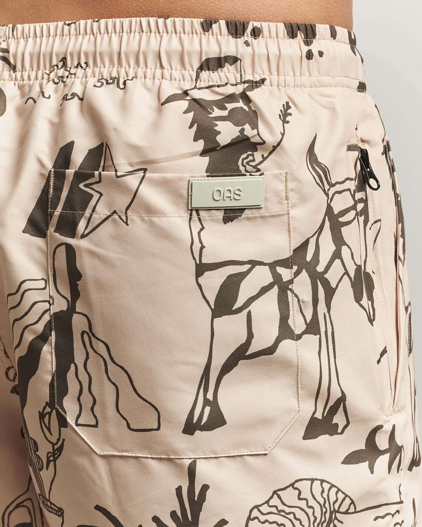 Homme | Maillots De Bain | OAS | Printed Swimshorts Poplan