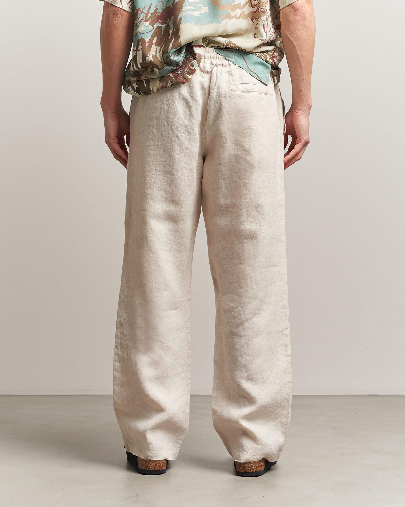 Homme | Pantalons | OAS | Nino Linen Pants Beige