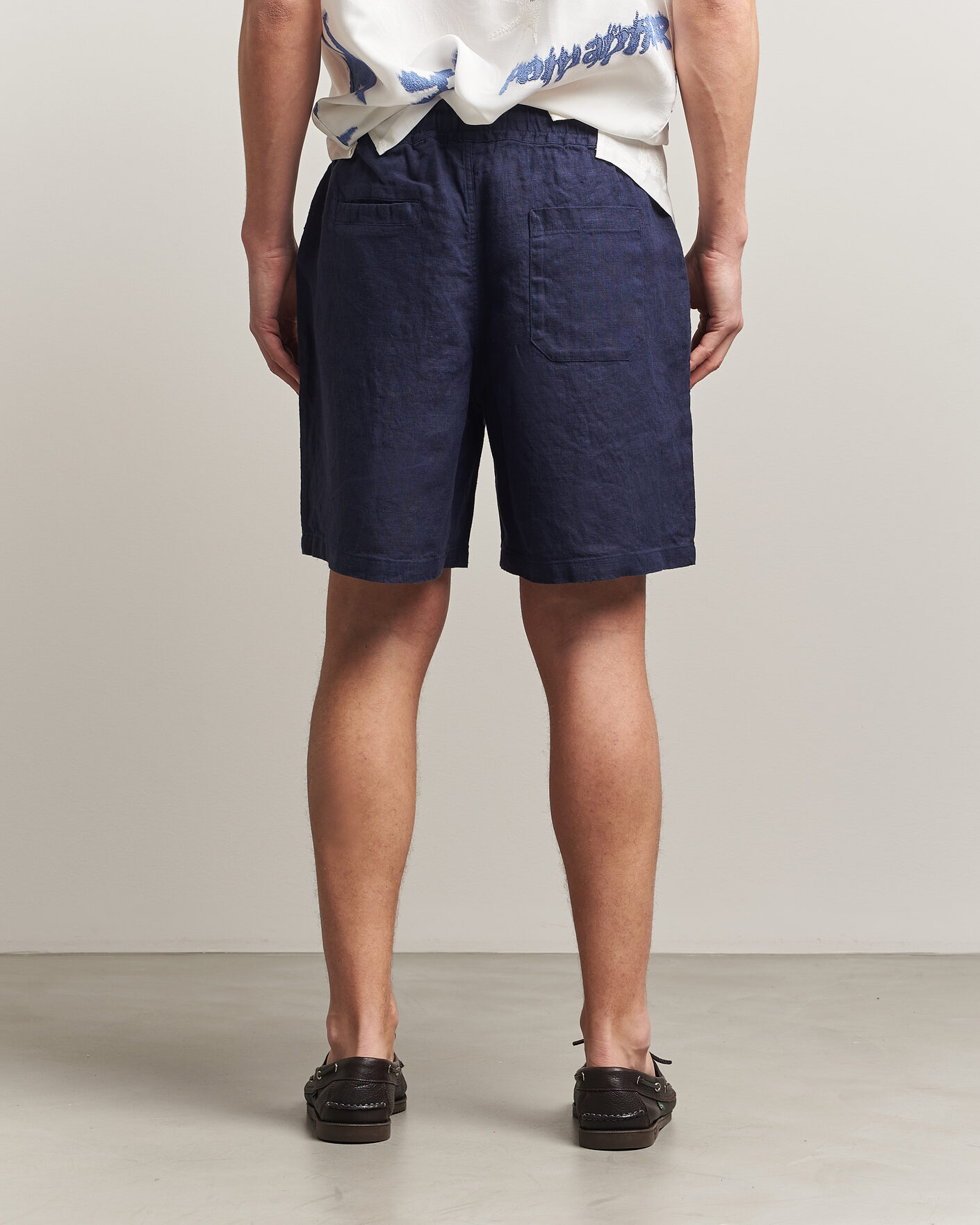 Homme | Shorts | OAS | Porto Linen Shorts Navy