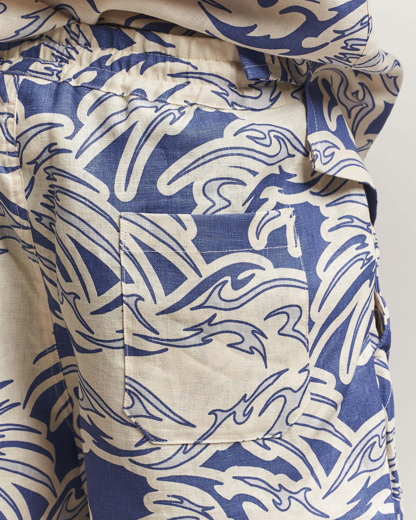 Homme | Shorts | OAS | Porto Linen Shorts Rogue Blue