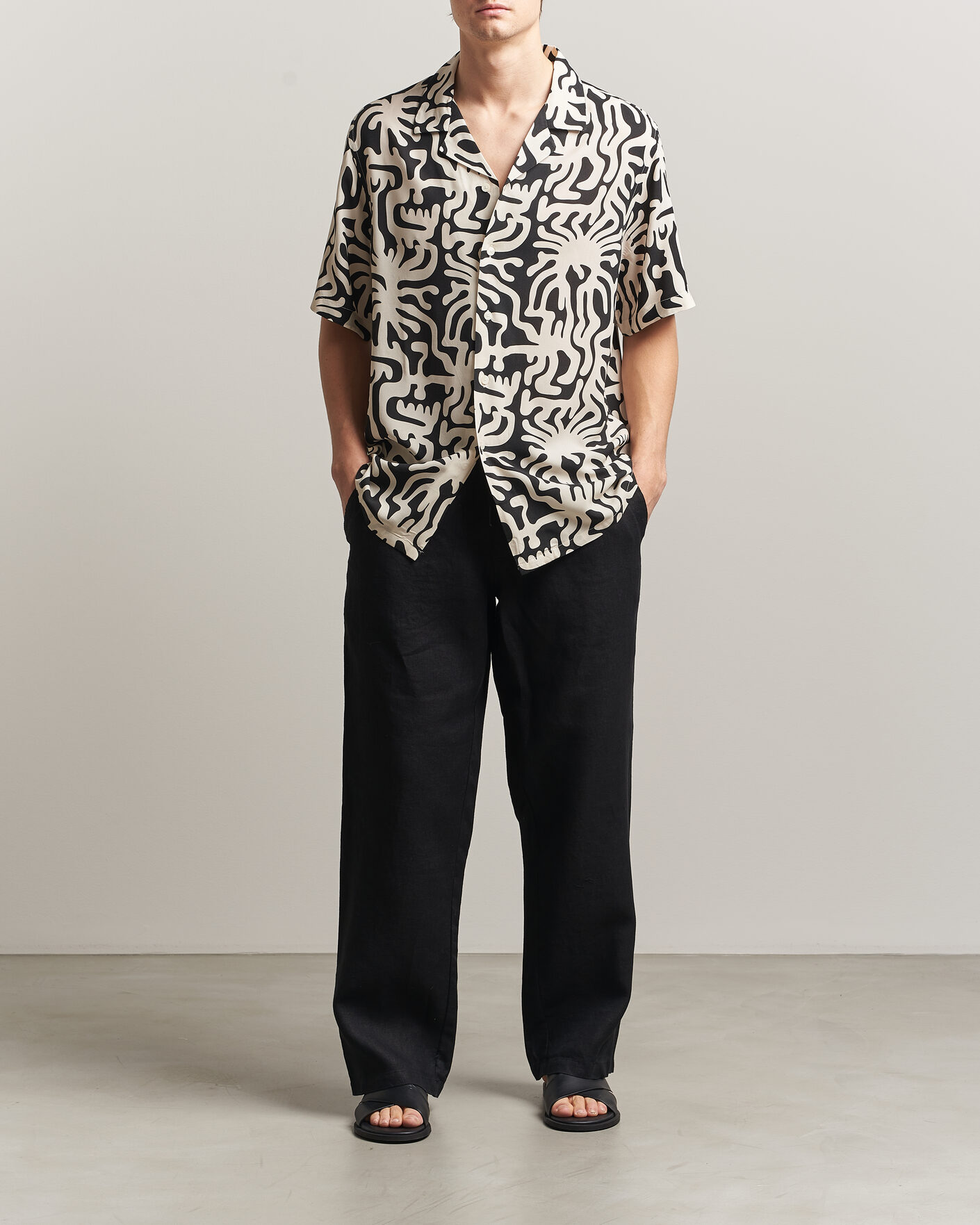 Homme | Chemises | OAS | Rocco Viscose Short Sleeve Shirt Loefy