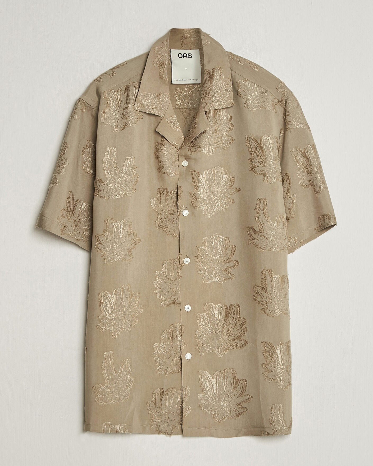 Homme | Chemises | OAS | Rocco Lyocell Short Sleeve Shirt Palmoza