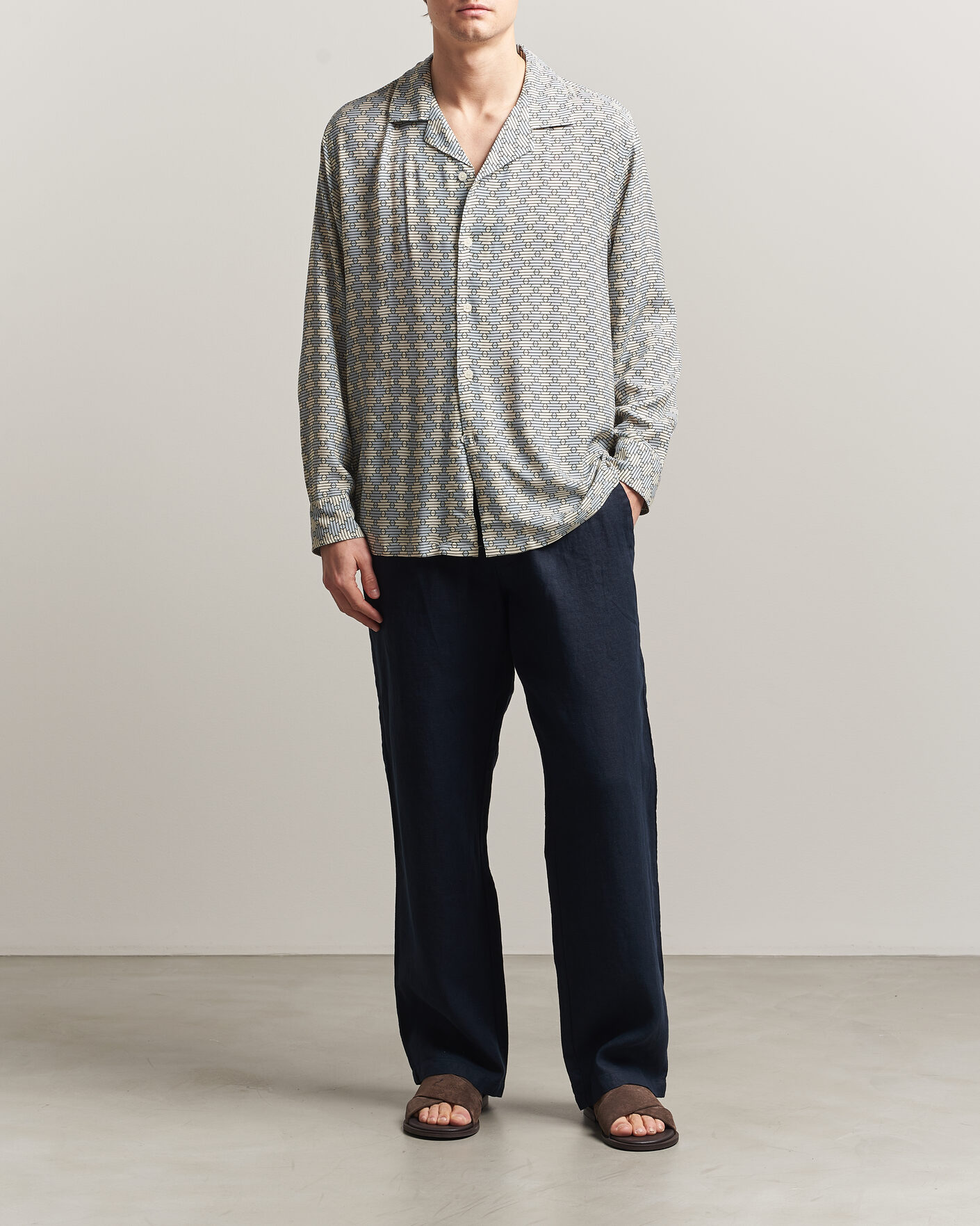 Homme | Chemises | OAS | Brillo Long Sleeve Viscose Shirt Forti
