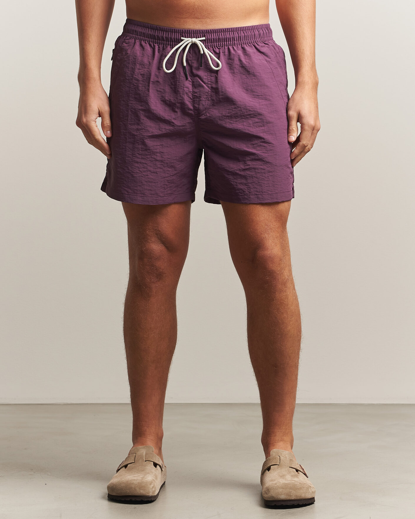 Homme | Maillots De Bain | OAS | Plain Swimshorts Plum
