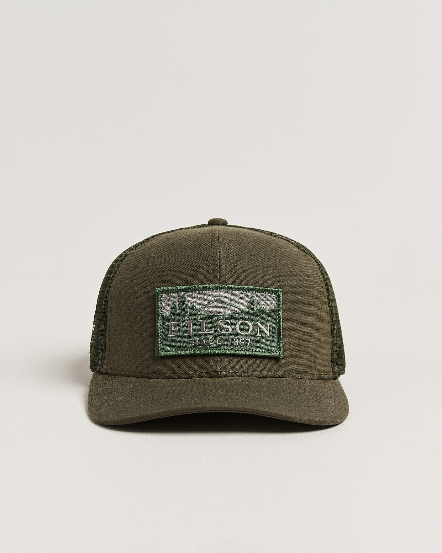Homme | Bobs Et Casquettes | Filson | Scenic Waxed Logger Mesh Cap Otter Green