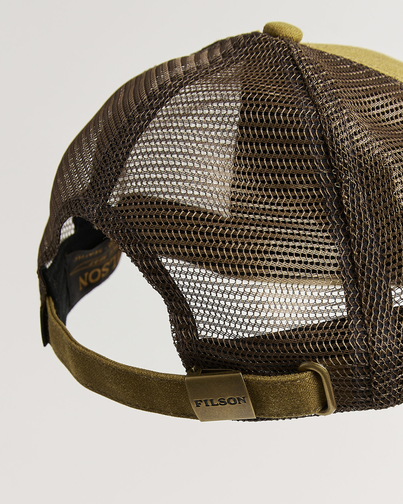 Homme | Bobs Et Casquettes | Filson | Scenic Waxed Logger Mesh Cap Dark Tan