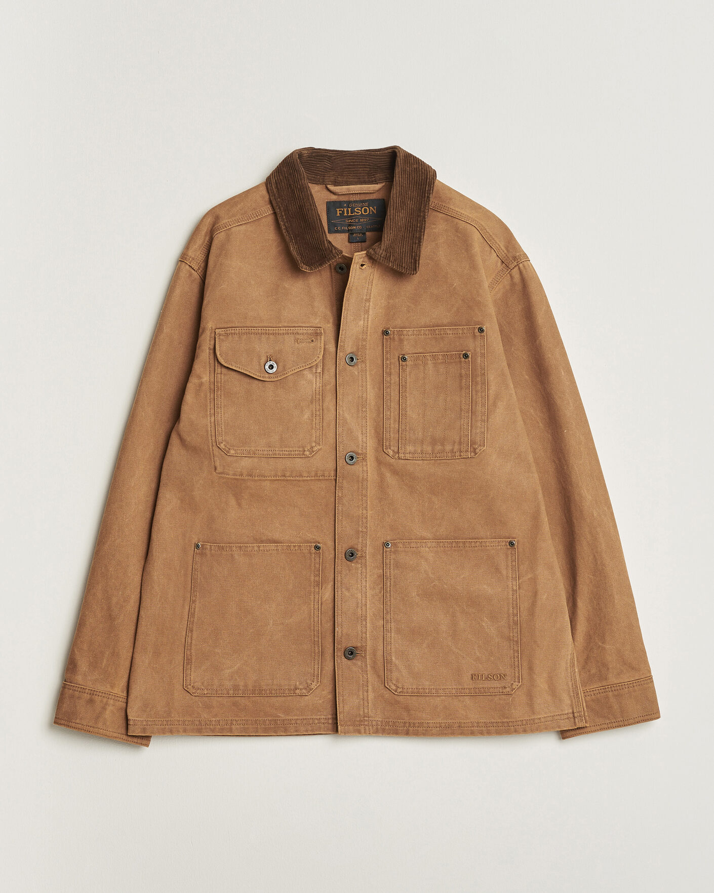 Homme | Manteaux Et Vestes | Filson | Rustic Canvas Barn Coat Whiskey