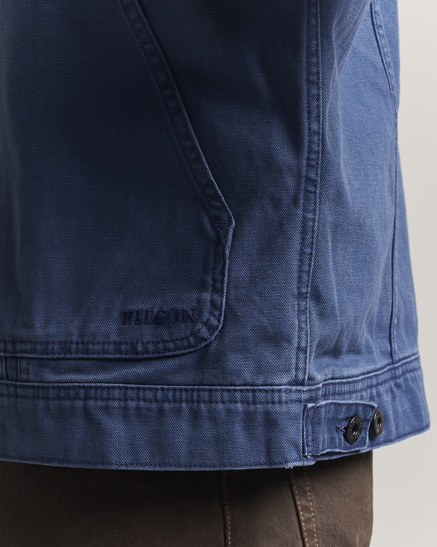 Homme | Manteaux Et Vestes | Filson | Rustic Canvas Short Cruiser Indigo