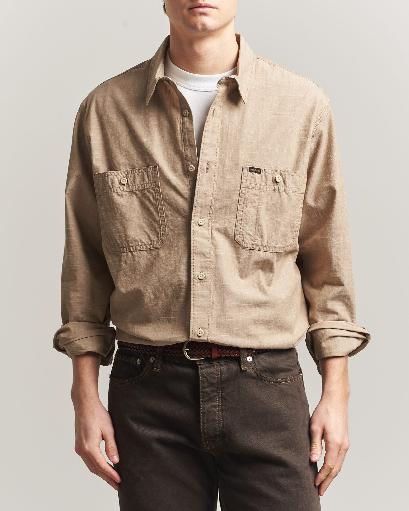 Homme | Chemises | Filson | Chambray CPO Shirt Tan