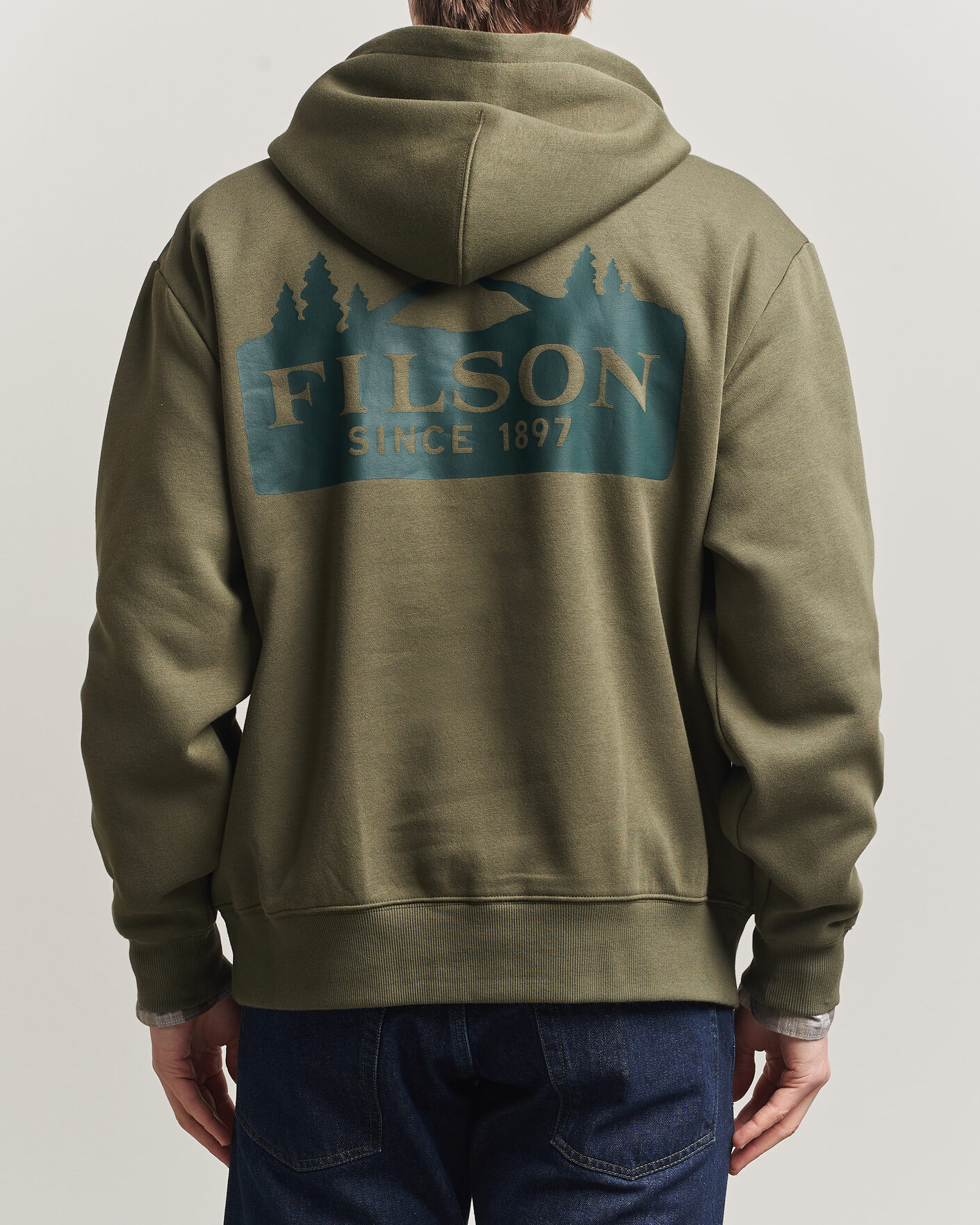 Homme | Pulls Et Tricots | Filson | Scenic Graphic Hoodie Surplus Green