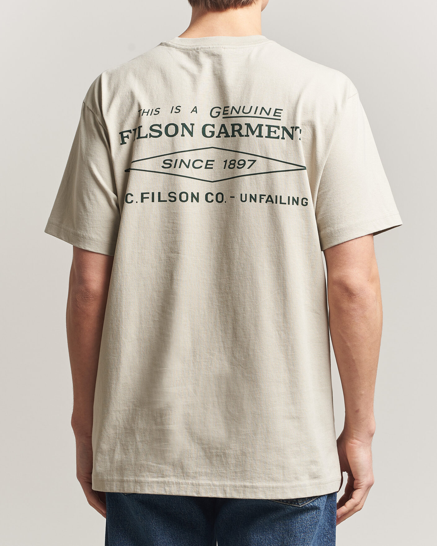 Homme | T-shirts | Filson | Diamond Graphic T-Shirt Sky Grey
