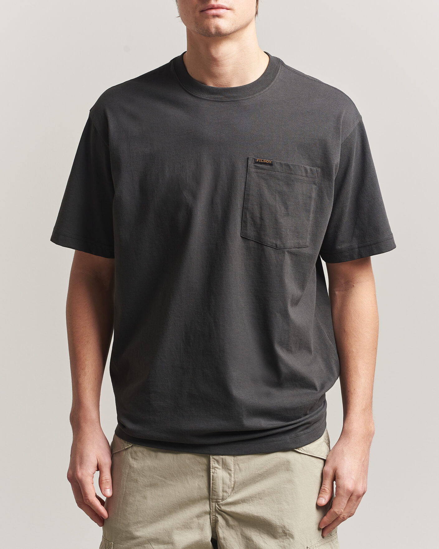 Homme | T-shirts | Filson | Pocket T-Shirt Faded Black