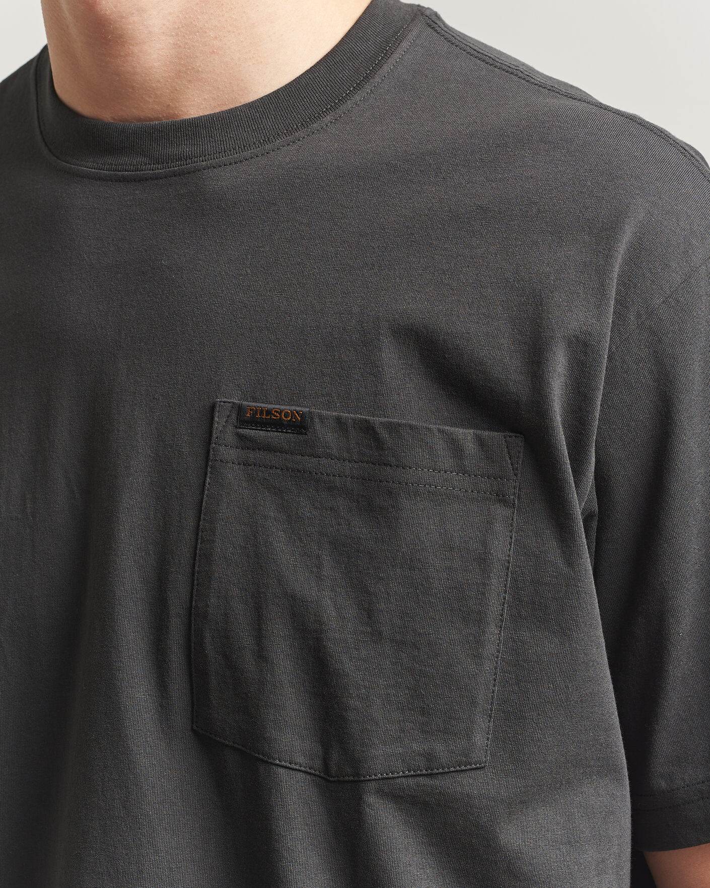 Homme | T-shirts | Filson | Pocket T-Shirt Faded Black