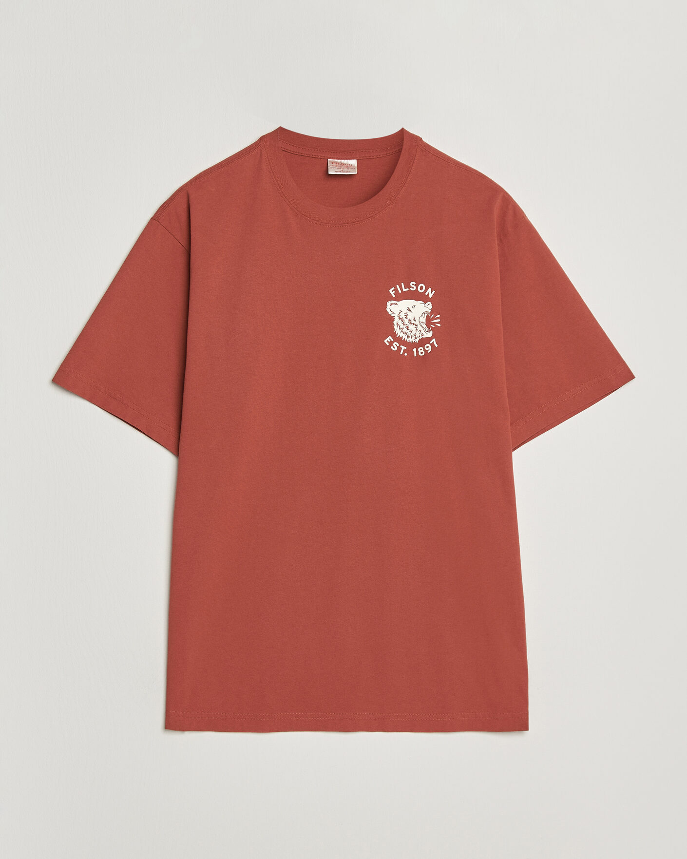 Homme | T-shirts | Filson | Bear Graphic T-Shirt Chili Oil