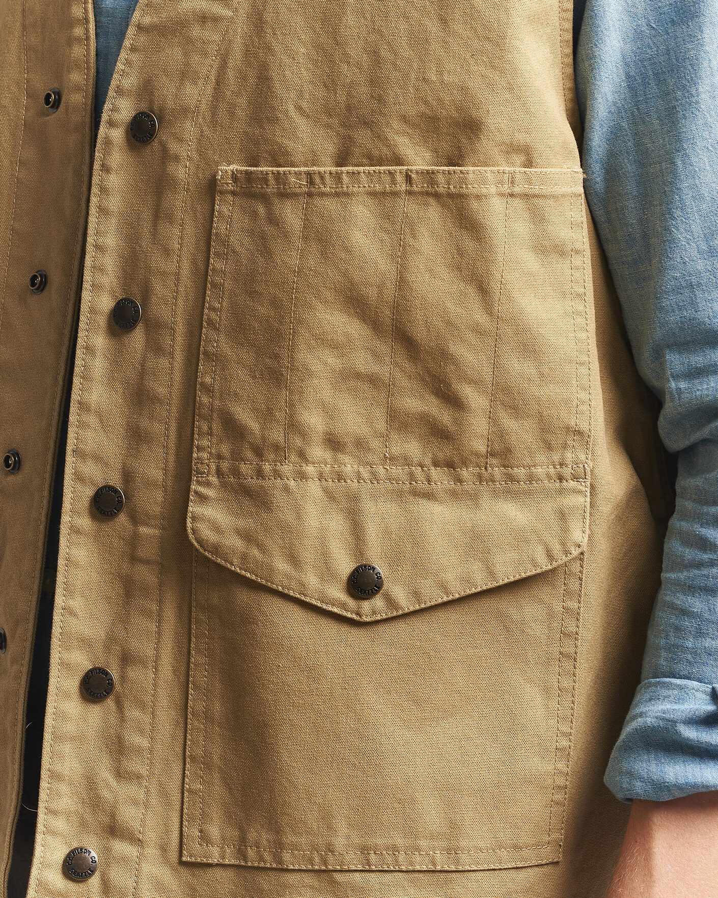 Homme | Gilets | Filson | Dry Tin Vest Tan
