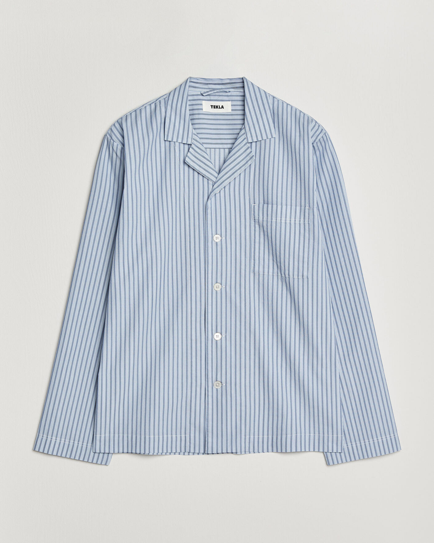 Homme | Peignoirs Et Pyjamas | Tekla | Fine Twill Pyjama Shirt Cooper Stripes