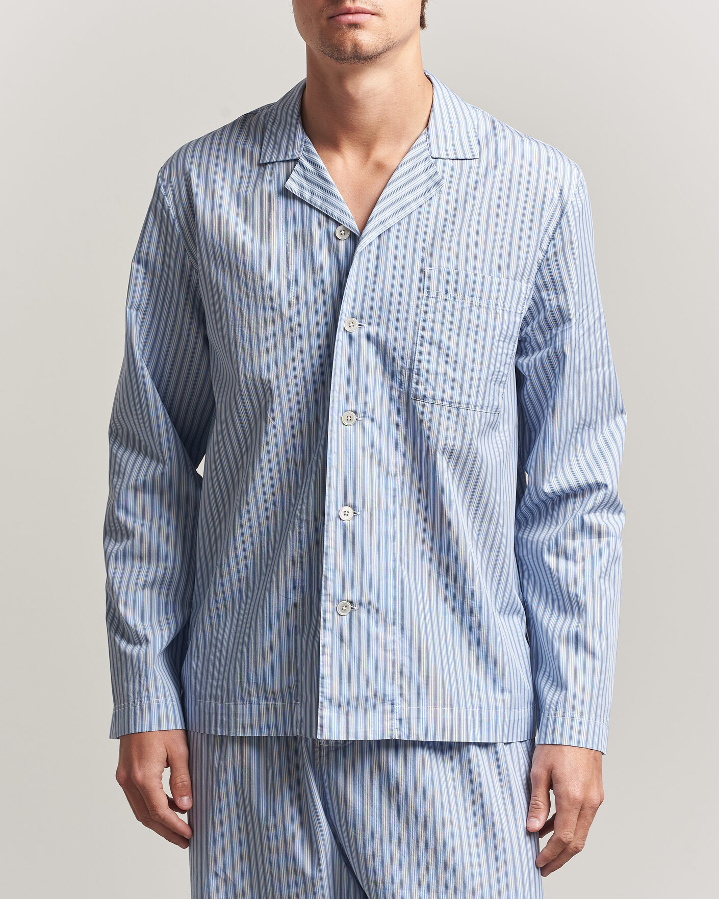 Homme | Peignoirs Et Pyjamas | Tekla | Fine Twill Pyjama Shirt Cooper Stripes