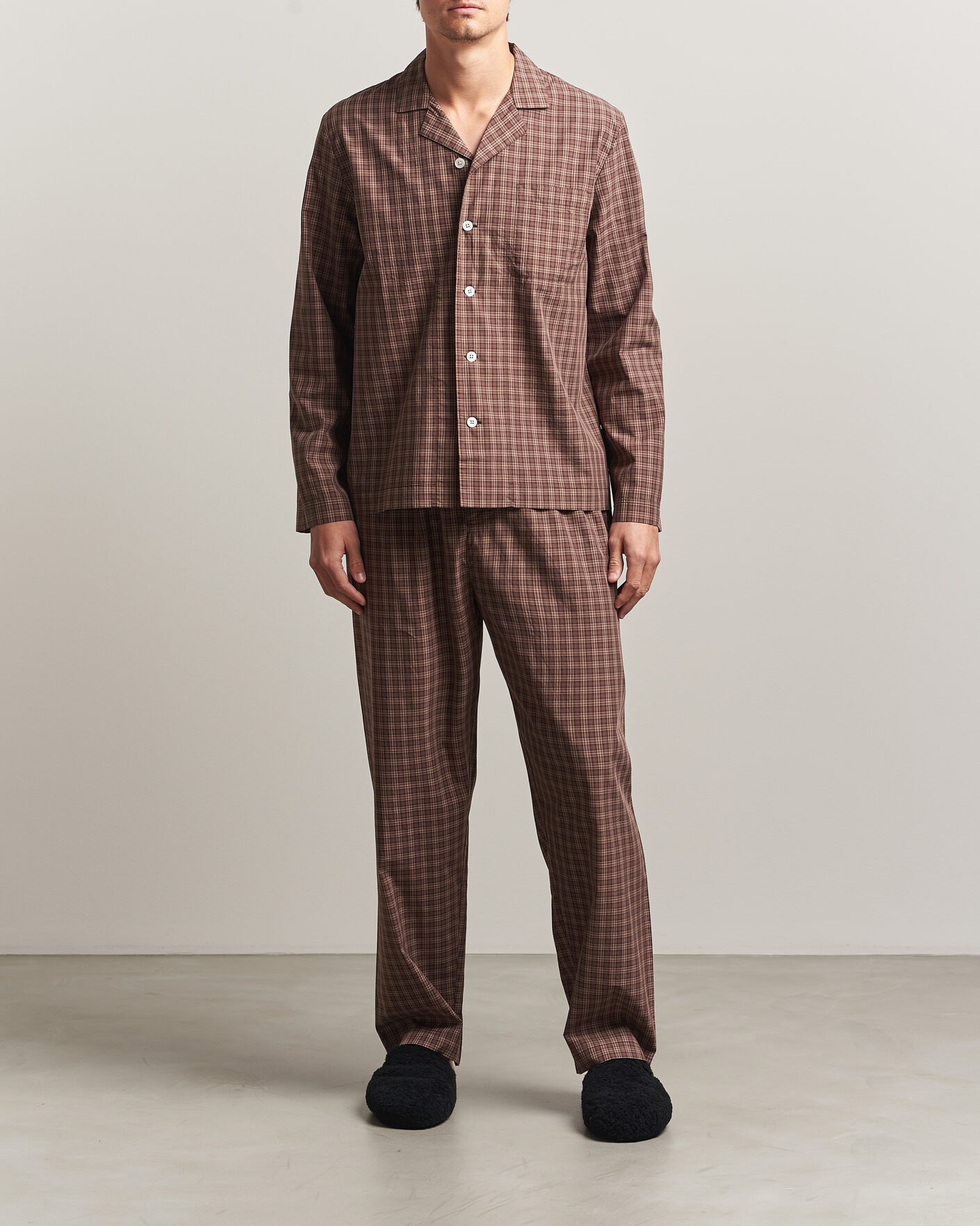 Homme | Peignoirs Et Pyjamas | Tekla | Fine Twill Pyjama Pants Serra Checks