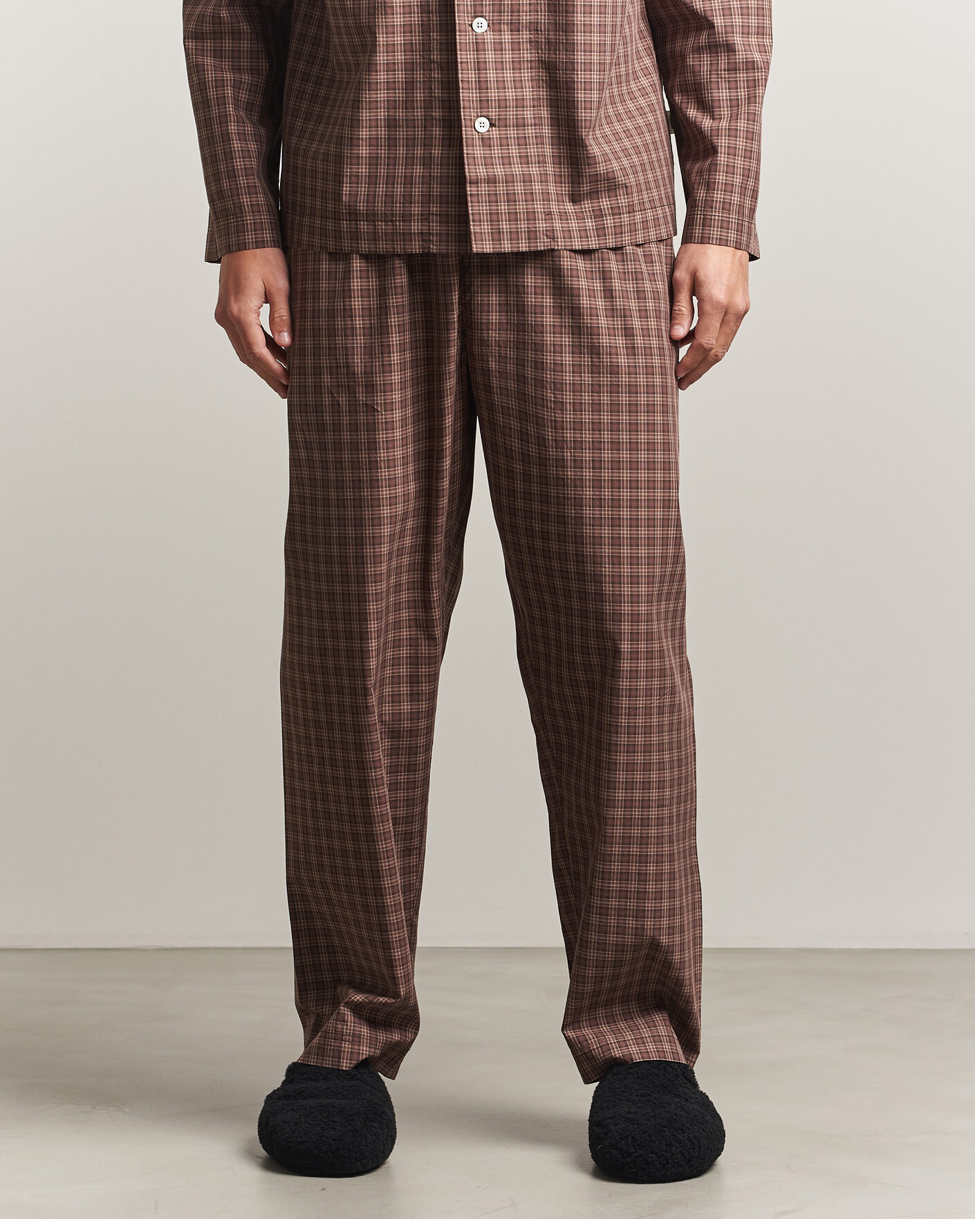 Homme | Peignoirs Et Pyjamas | Tekla | Fine Twill Pyjama Pants Serra Checks