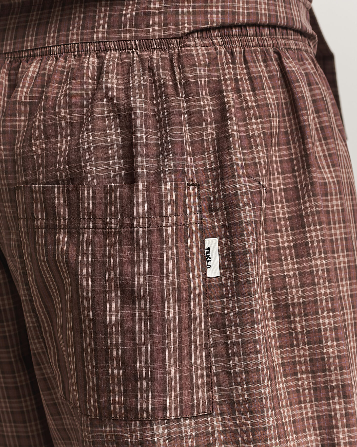 Homme | Peignoirs Et Pyjamas | Tekla | Fine Twill Pyjama Pants Serra Checks