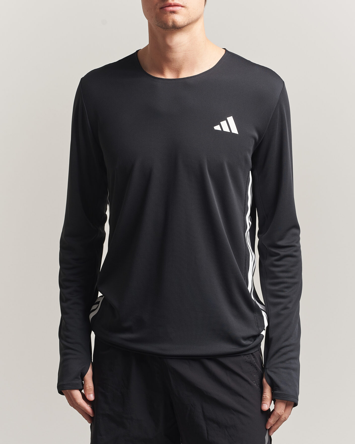 Homme | T-shirts | adidas Performance | ADIZERO Running Long Sleeve T-Shirt Black