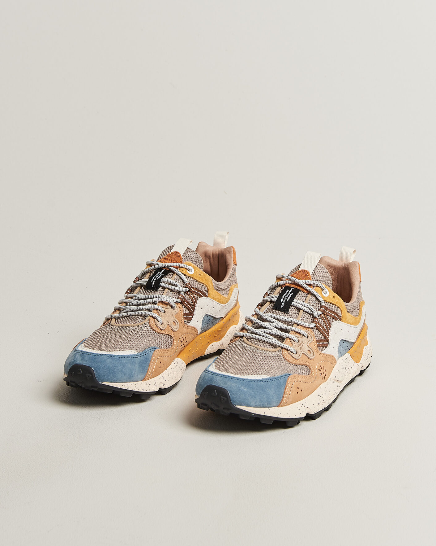 Homme | Baskets | Flower Mountain | Yamano 3 Suede/Nylon Mesh Sneaker Grey Multi