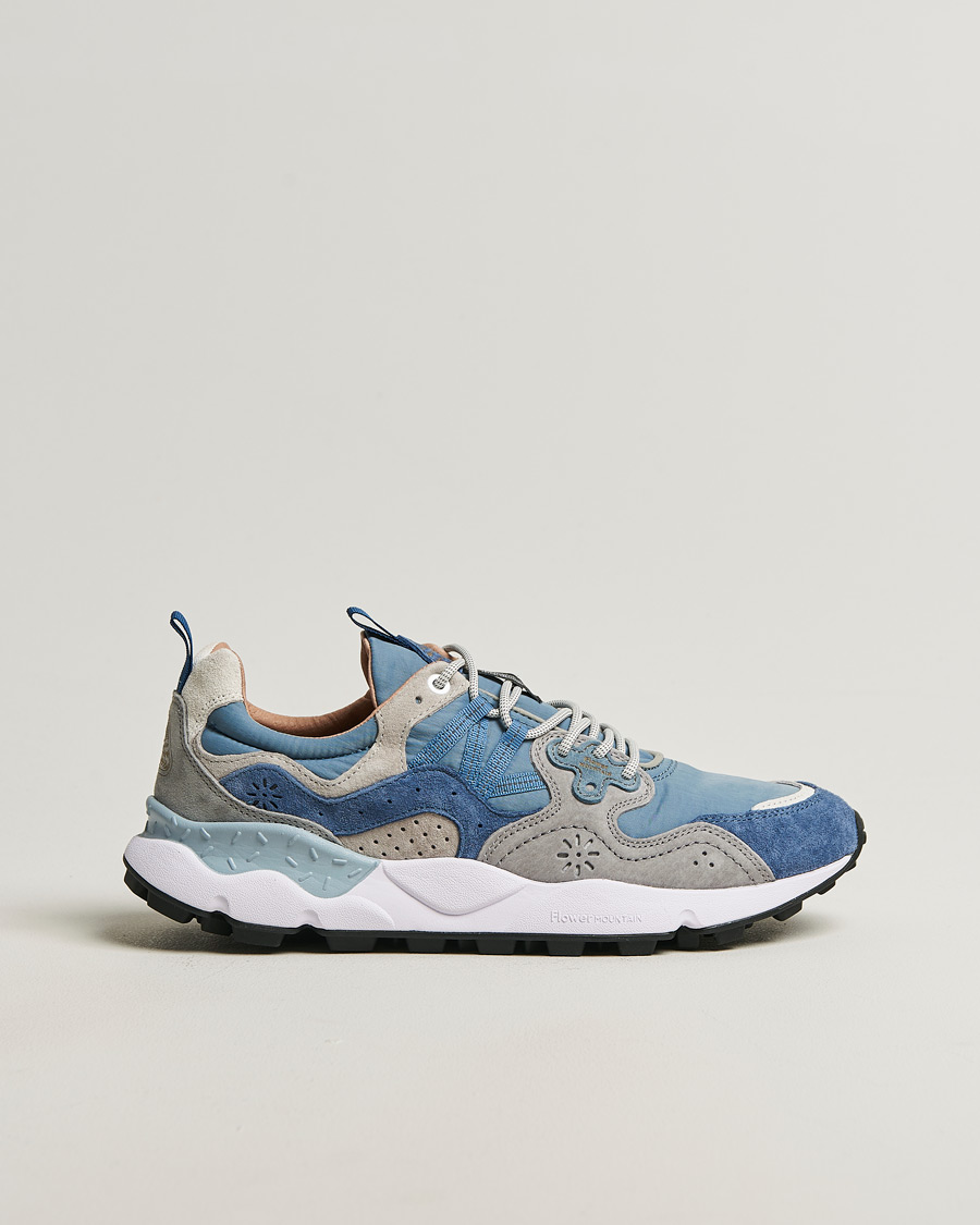 Homme | Baskets | Flower Mountain | Yamano 3 Suede/Nylon Sneaker Light Blue