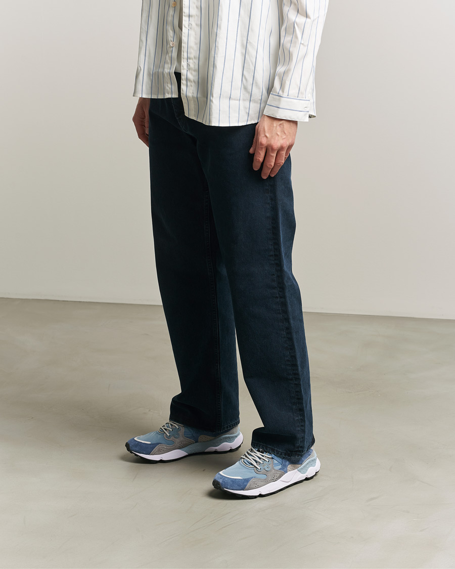 Homme | Baskets | Flower Mountain | Yamano 3 Suede/Nylon Sneaker Light Blue