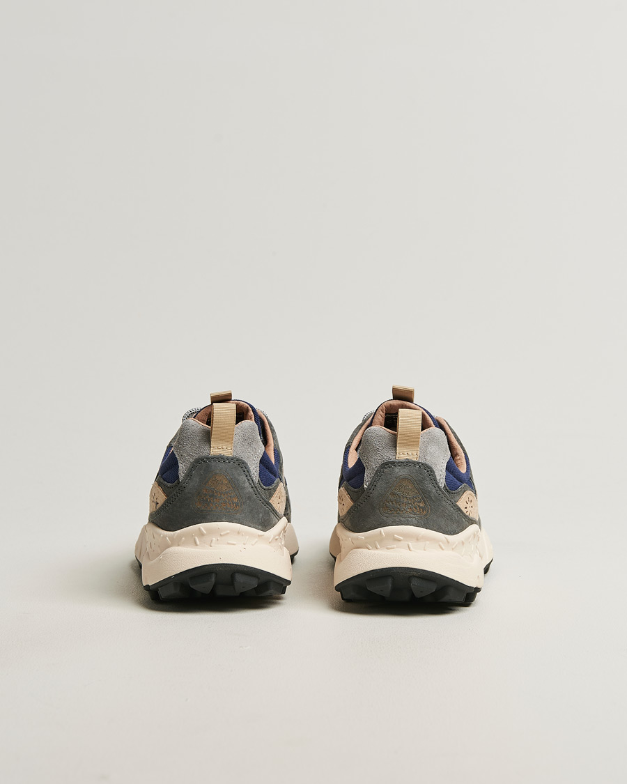 Homme | Baskets | Flower Mountain | Yamano 3 Suede/Canvas Sneaker Blue/Grey