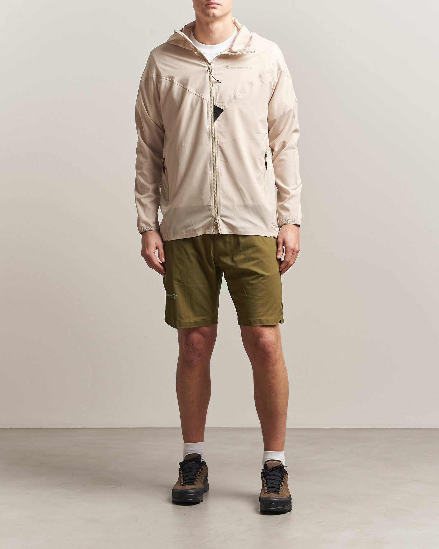 Homme | Manteaux Et Vestes | Klättermusen | Eitre Zip Hood Windbreaker Jacket Clay