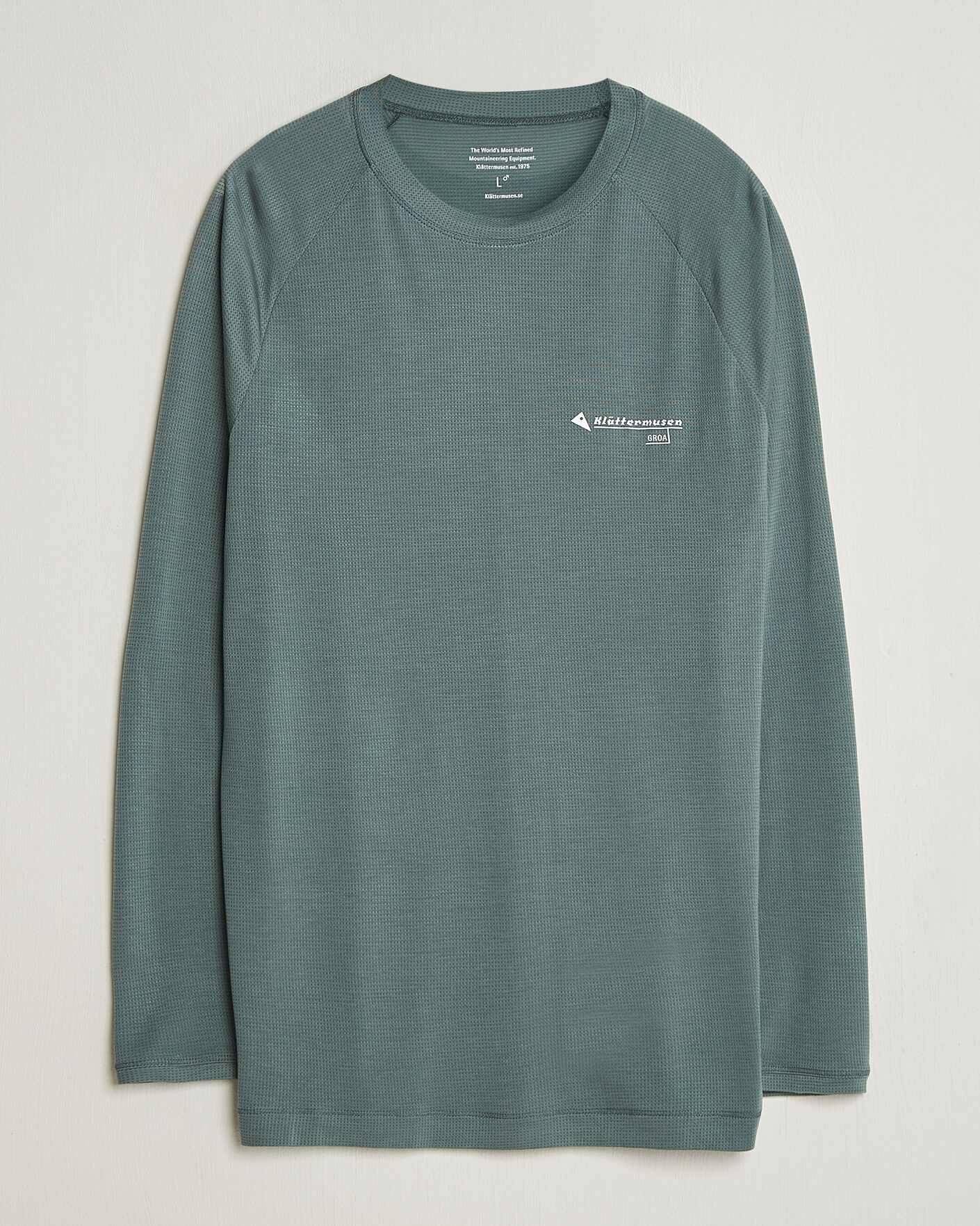 Homme | T-shirts | Klättermusen | Groa Lightweight Tencel Long Sleeve T-Shirt Teal Grey