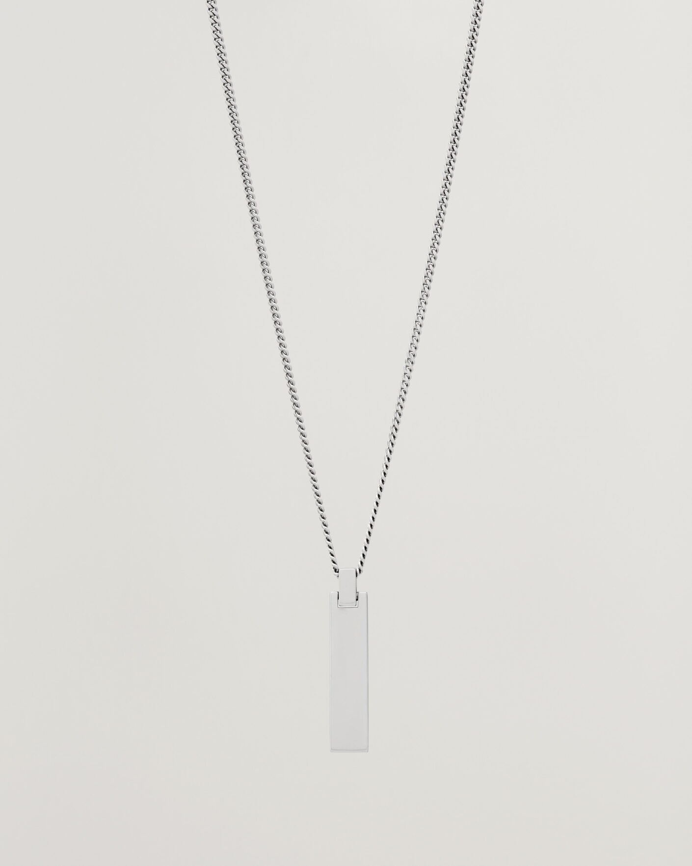 Homme | Bijoux | Tom Wood | ID Pendant 21,5 Inches Silver