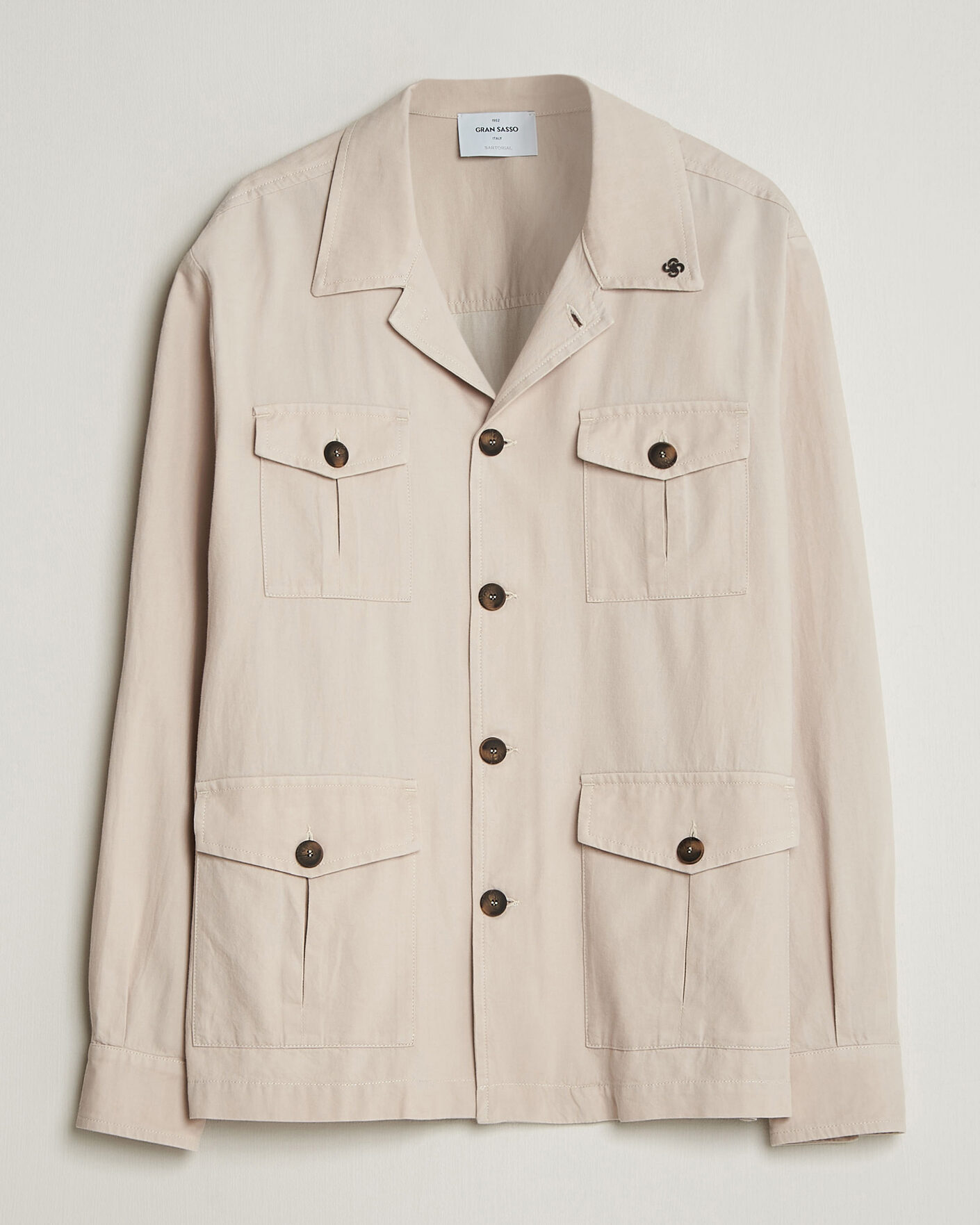Homme | Manteaux Et Vestes | Gran Sasso | Cotton Safari Jacket Beige