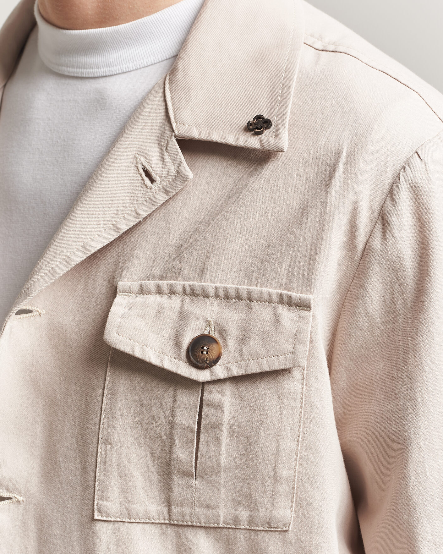 Homme | Manteaux Et Vestes | Gran Sasso | Cotton Safari Jacket Beige