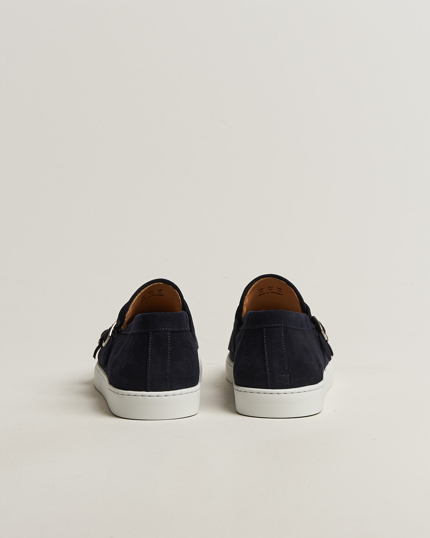 Homme | Loafers | Fliteless | Suede Monk Strap Sneaker Loafer Navy