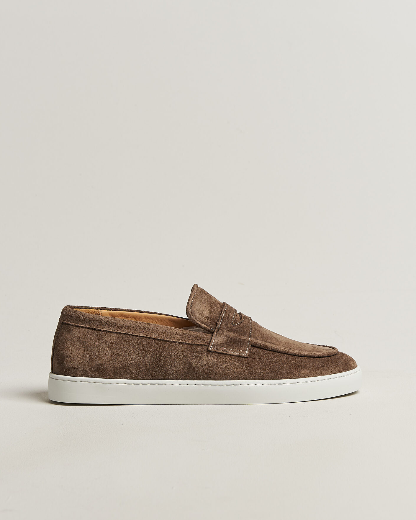 Homme | Loafers | Fliteless | Suede Penny Sneaker Light Brown