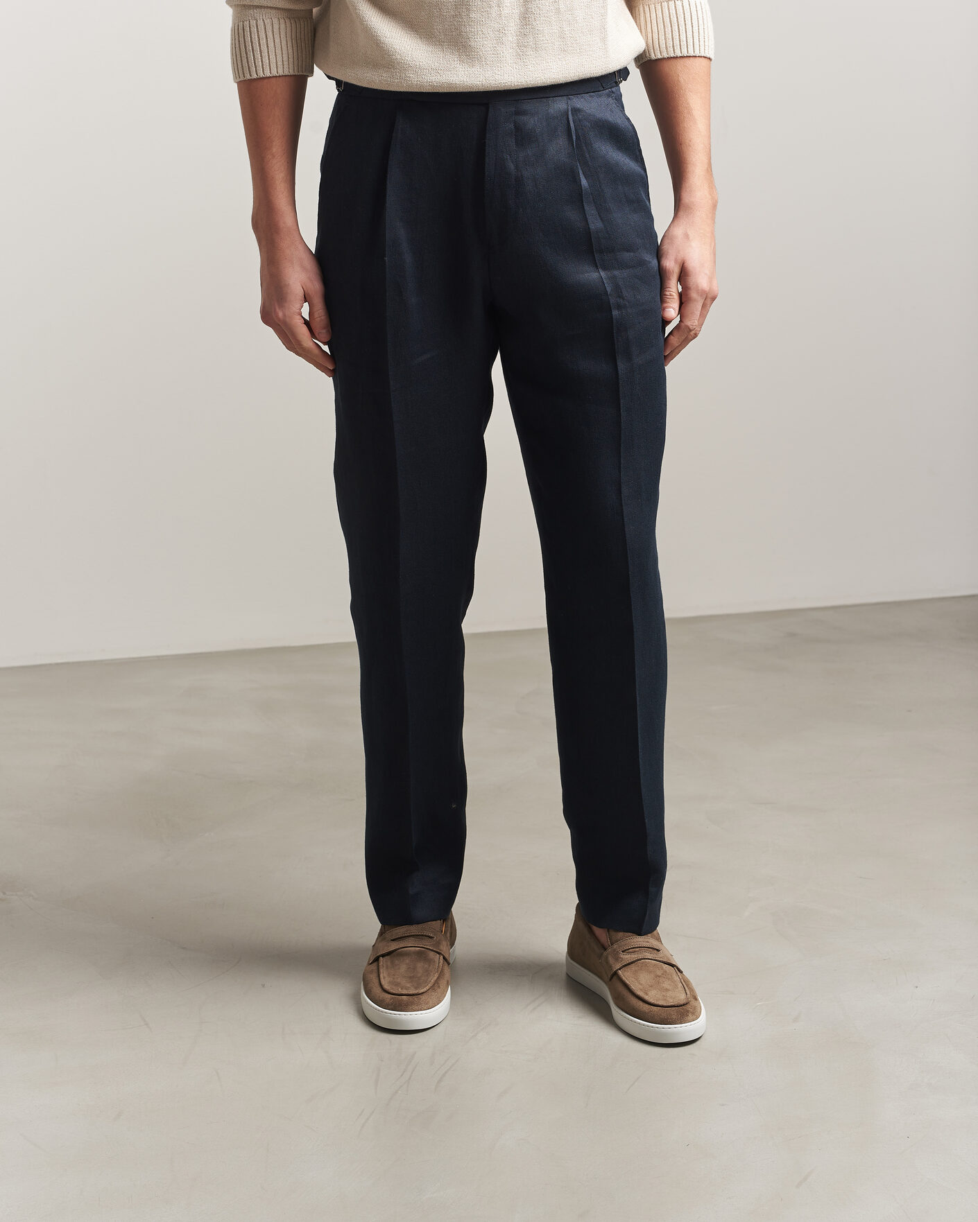 Homme | Loafers | Fliteless | Suede Penny Sneaker Light Brown