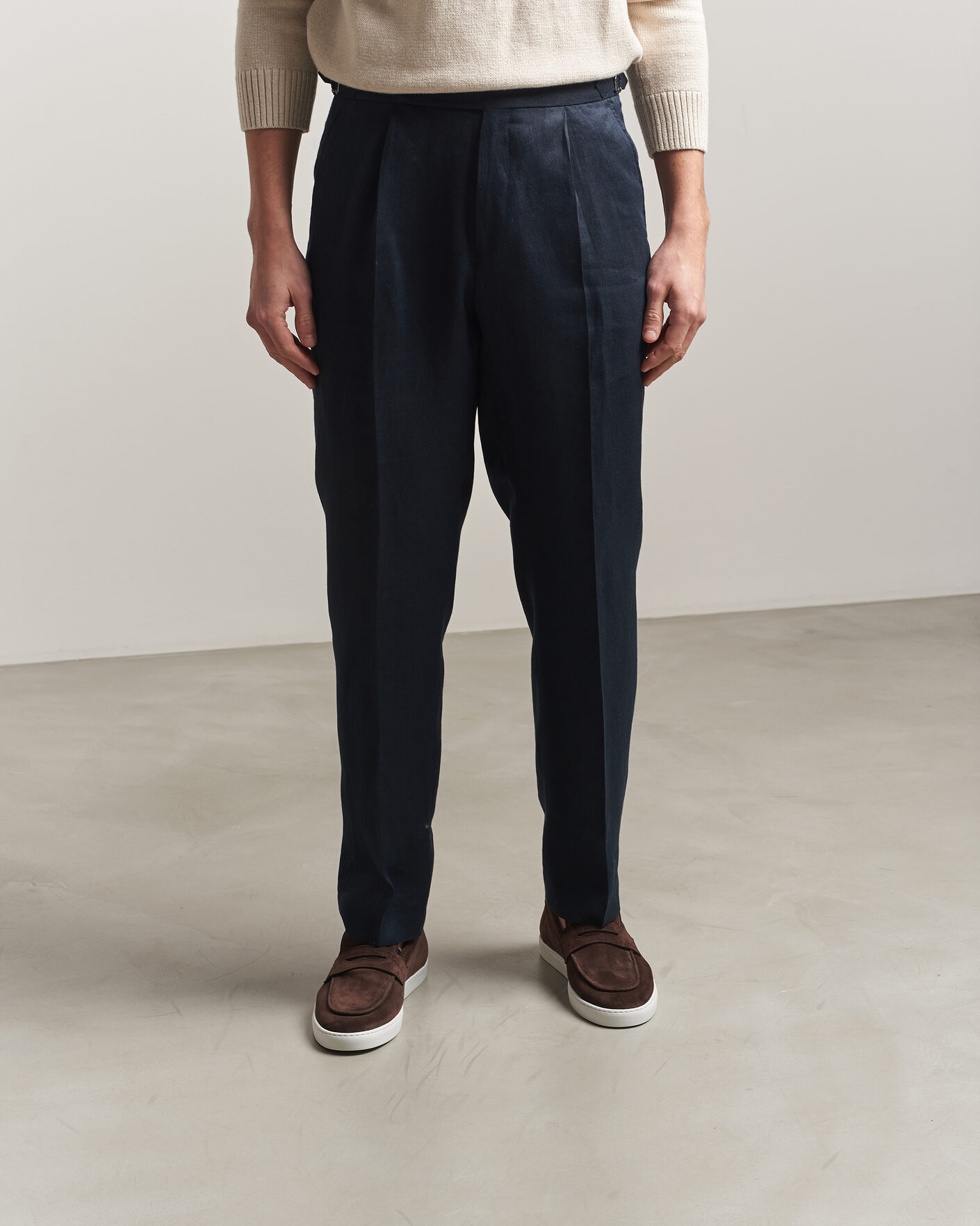 Homme | Loafers | Fliteless | Suede Penny Sneaker Dark Brown