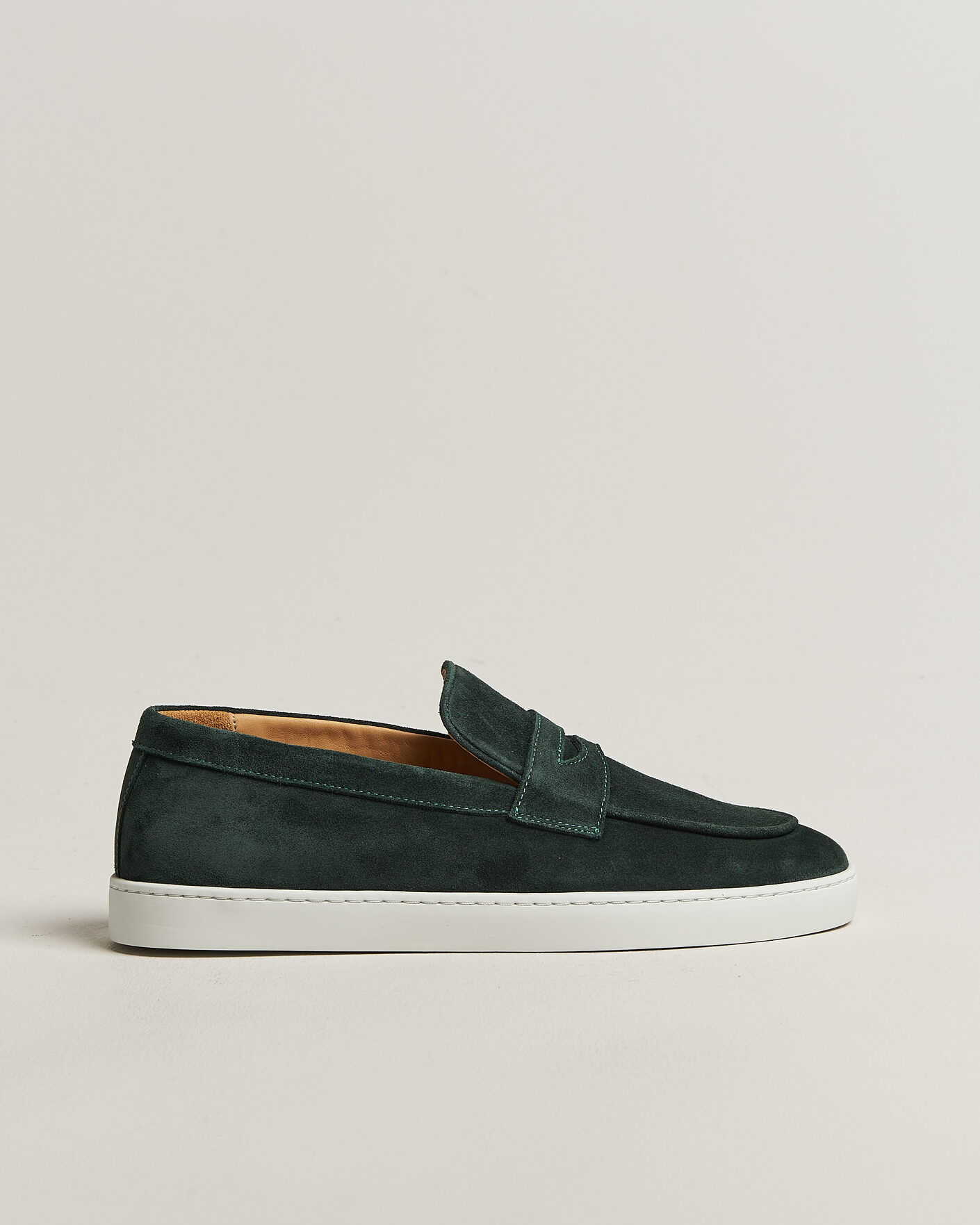 Homme | Loafers | Fliteless | Suede Penny Sneaker Green