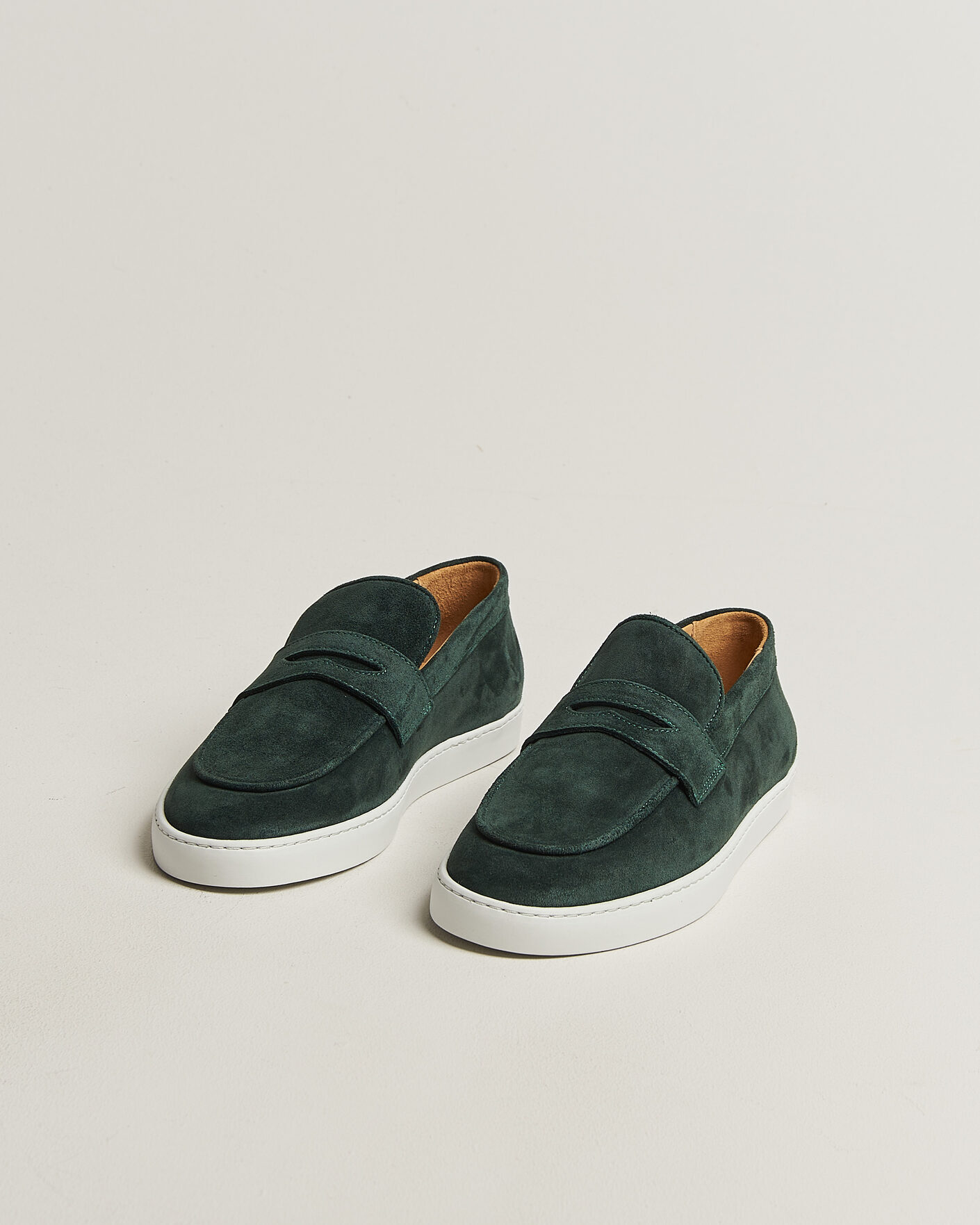 Homme | Loafers | Fliteless | Suede Penny Sneaker Green