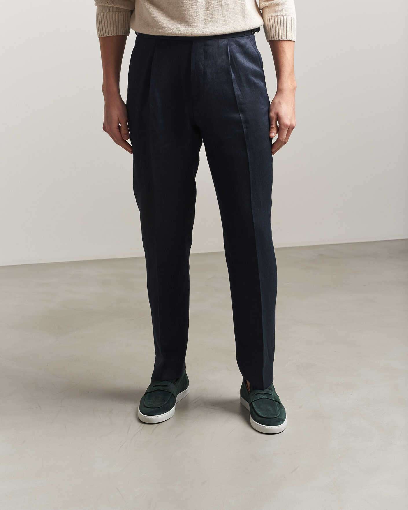 Homme | Loafers | Fliteless | Suede Penny Sneaker Green