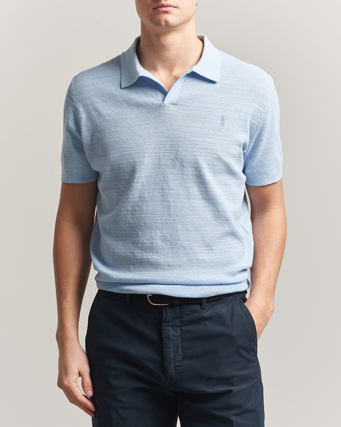 Homme | Polos | Polo Ralph Lauren | Cotton Blend Polo Office Blue