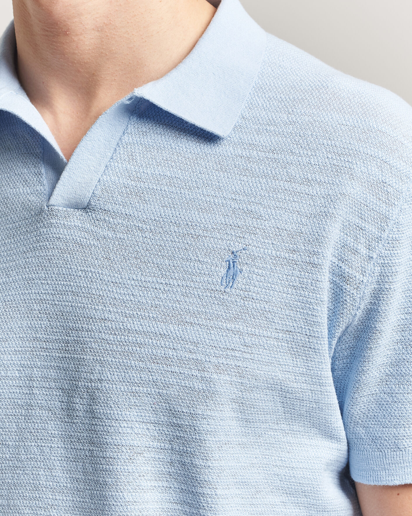 Homme | Polos | Polo Ralph Lauren | Cotton Blend Polo Office Blue