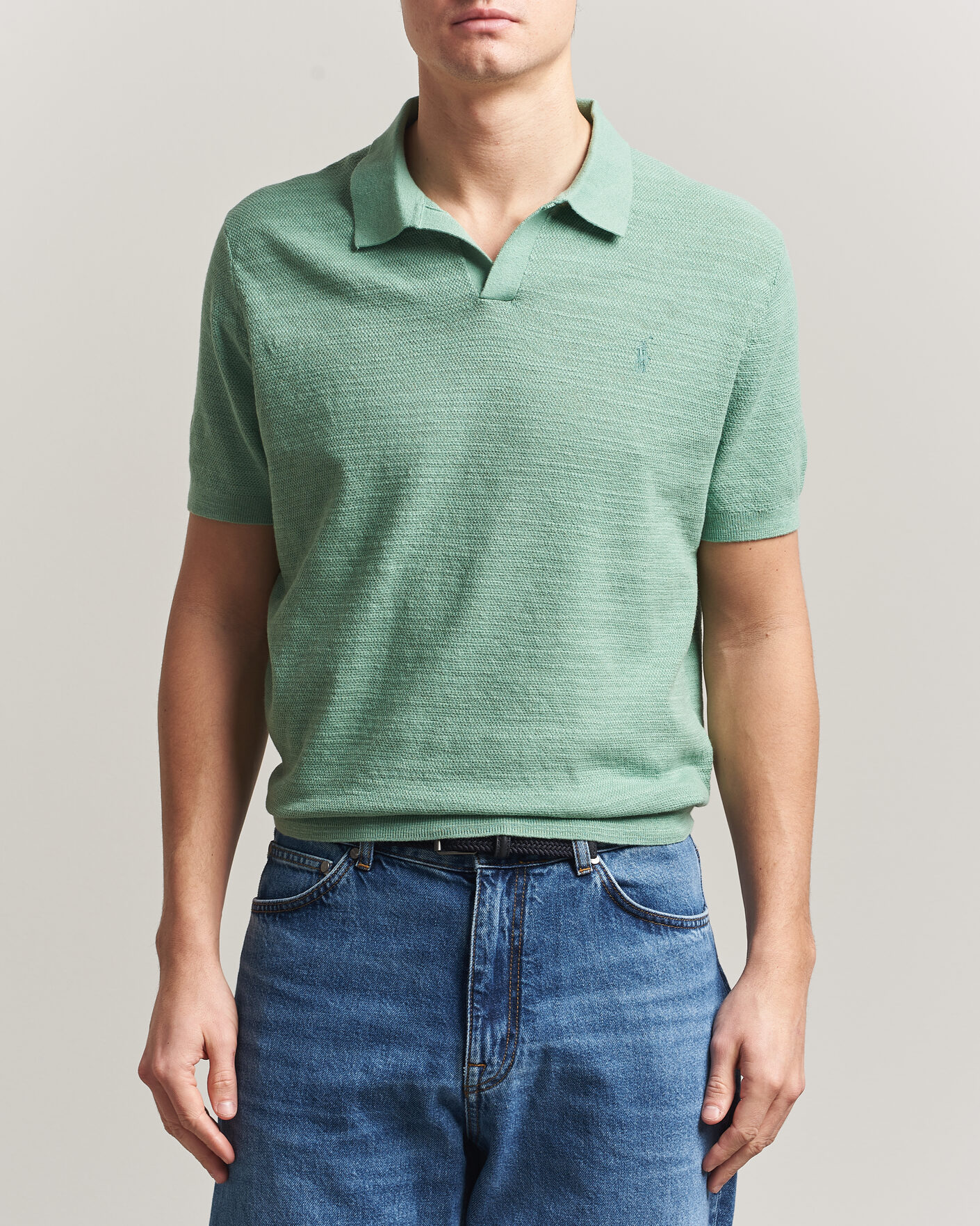 Homme | Polos | Polo Ralph Lauren | Cotton Blend Polo Faded Mint