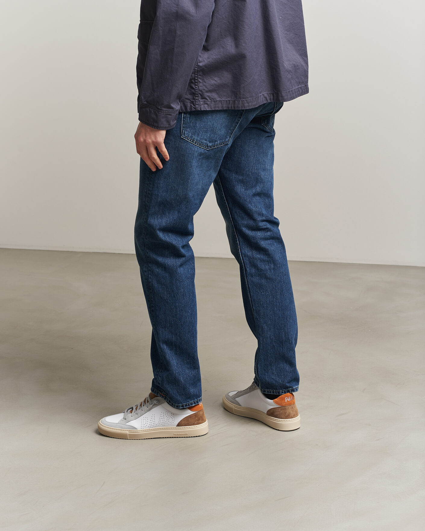 Homme | Baskets | P448 | Soho Leather/Suede Sneaker White/Grey