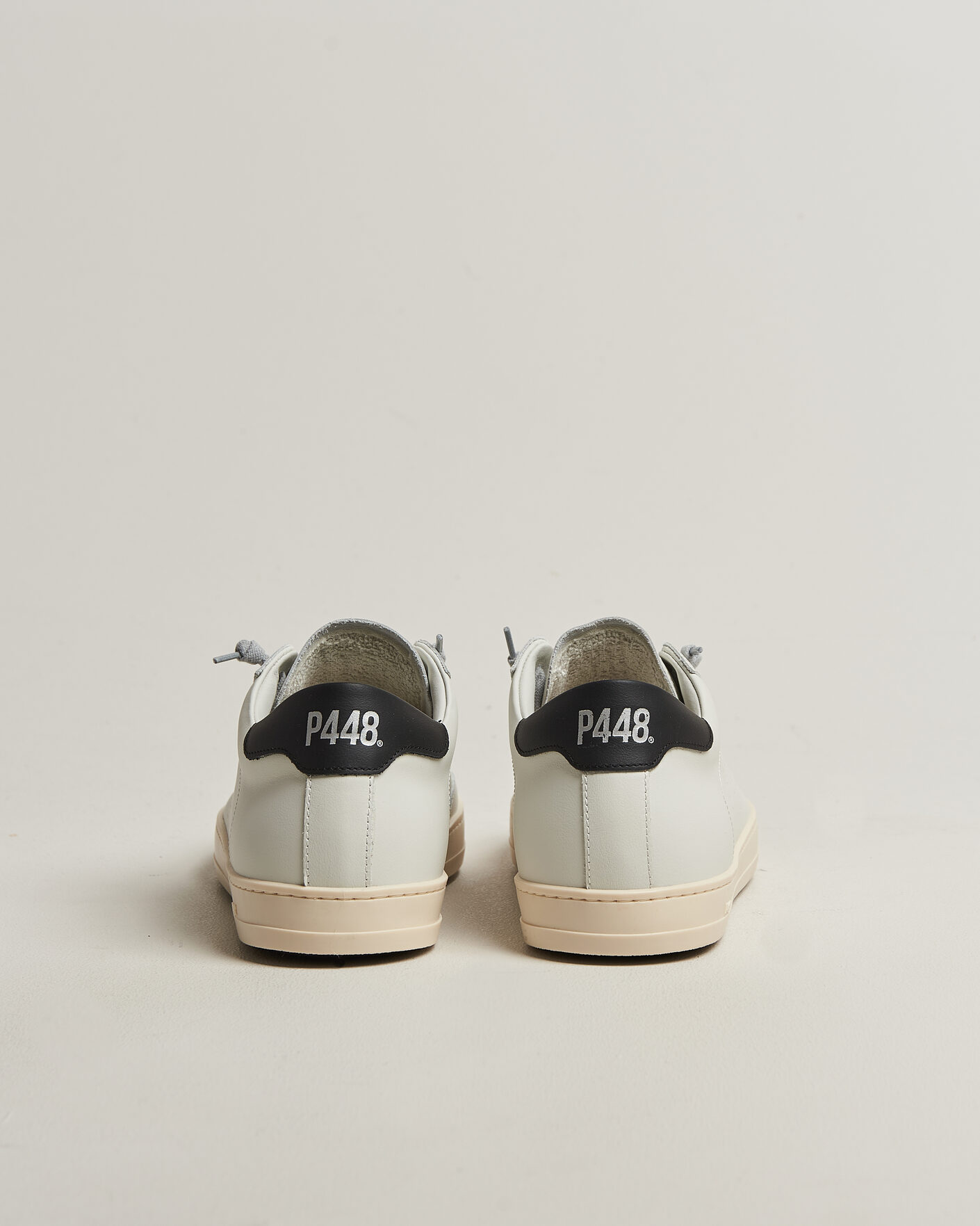 Homme | Baskets | P448 | John Leather Sneaker White/Black