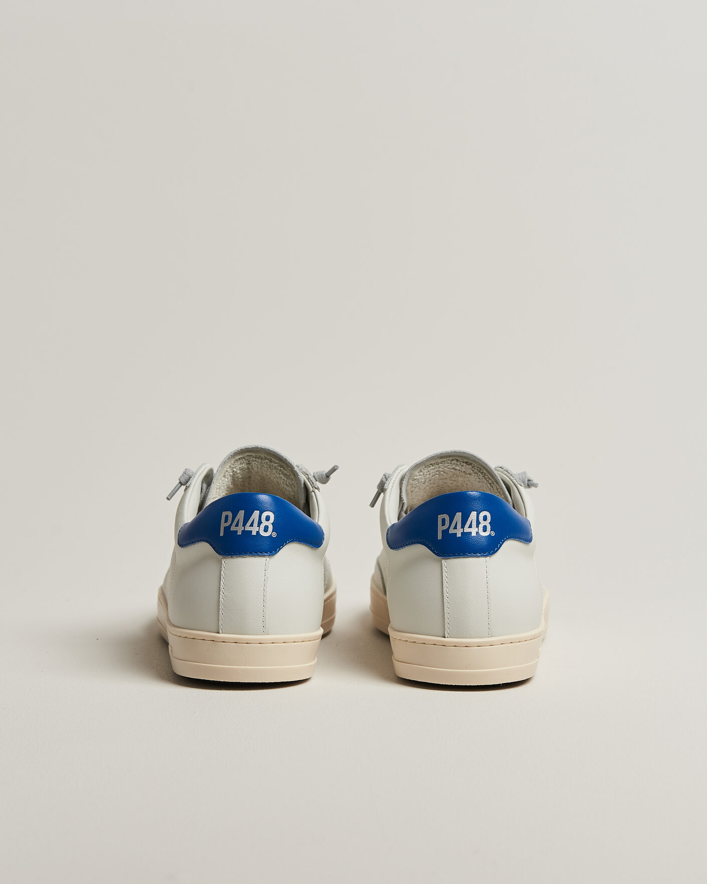 Homme | Baskets | P448 | John Leather Sneaker White/Blue