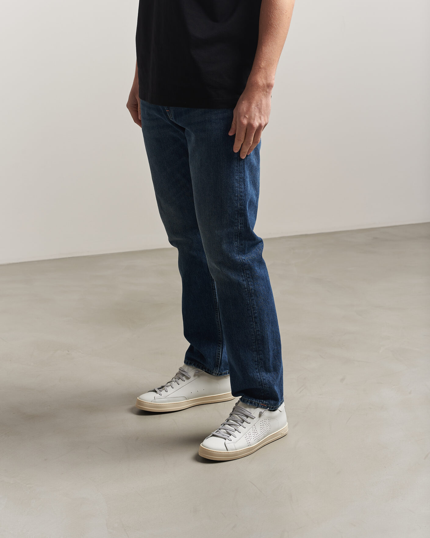 Homme | Baskets | P448 | John Leather Sneaker White